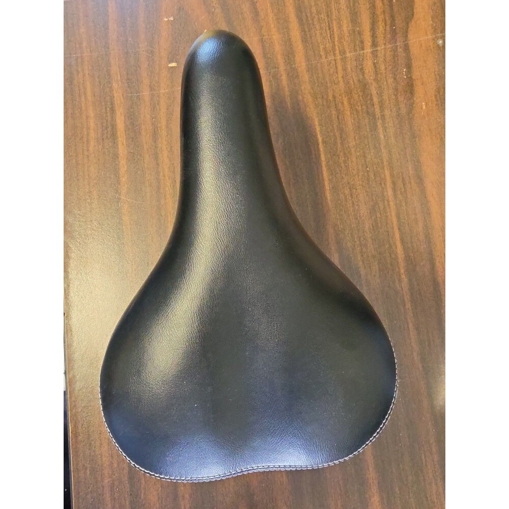 Comfort Bicycle Bike Seat Saddle Black Padded Shock Absorbing Universal Clamp